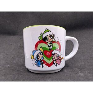 Power Puff girls Mug Christmas  Cartoon Network 10 oz READ FLAW